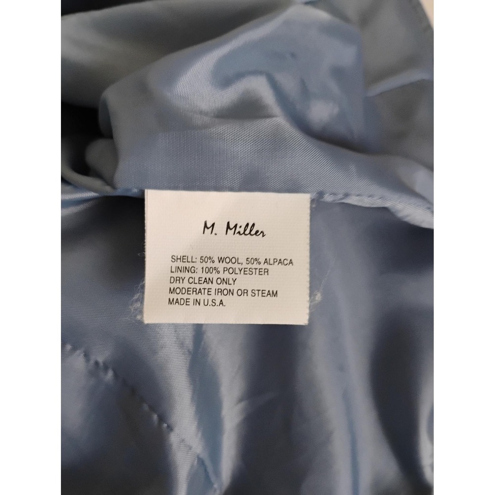 M. Miller Vest Womens Small Blue Wool Alpaca Blend Embroidered Alpine Made in US - Picture 6 of 6